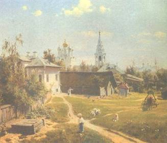 В. Д. Поленов (1844-1927). Московский дворик. 1878.