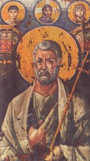 Святой апостол Петр. Икона из монастыря св. Екатерины на Синае. VI век