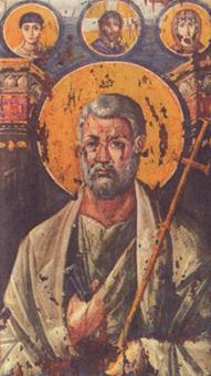 Святой апостол Петр. Икона из монастыря святой Екатерины на Синае. VI век